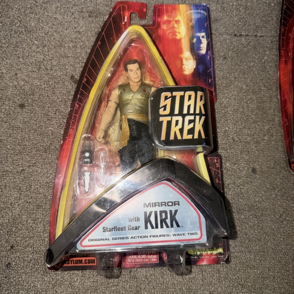Star Trek Original Series Mirror Captain Kirk Wave 2 Art Asylum 2003 New In Box